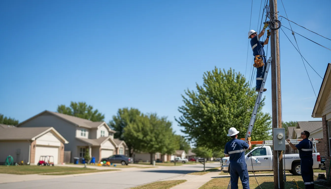Residential electrician providing installation services in Tallmadge, OH